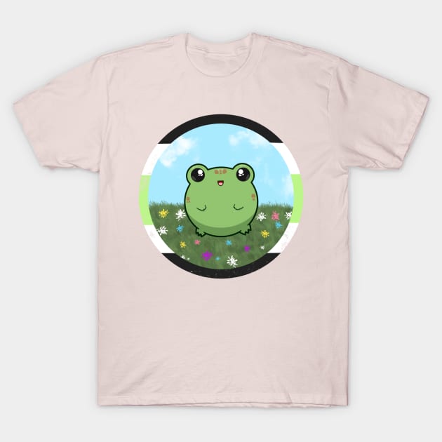 Pride Froggo (Agender) T-Shirt by GummiFrogArt